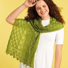 Lacy Spring Wrap Knitting Pattern