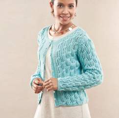 Lacy cabled cardigan Knitting Pattern
