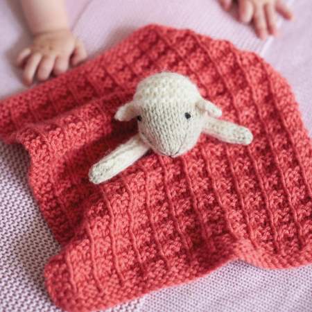 Lamb Baby Comforter Knitting Pattern