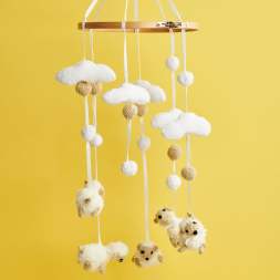 Counting Sheep Baby Mobile Knitting Pattern Knitting Pattern