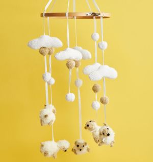 Counting Sheep Baby Mobile Knitting Pattern