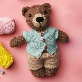Teddy Bear Fred Knitting Pattern Knitting Pattern