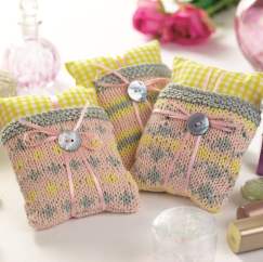 Fair Isle Lavender Sachets Knitting Pattern Knitting Pattern