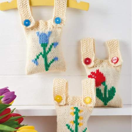 Lavender wardrobe bags Knitting Pattern