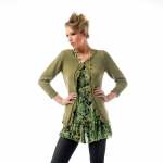 Leaf Edged Cardigan Knitting Pattern Knitting Pattern