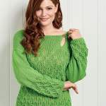 Leaf Lace Jumper Knitting Pattern