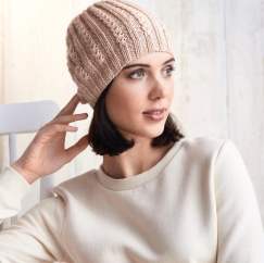 Learn To Knit A Mock Cable Hat Knitting Pattern
