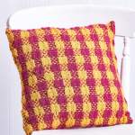 Learn To Knit A Plaid Stitch Tartan Cushion Knitting Pattern