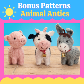 Bonus Animal Antics Knitting Pattern