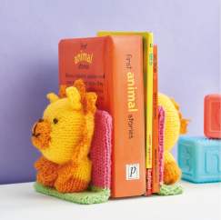 Lion Bookends Knitting Pattern