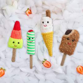Ice Creams and Lollies Toy Food Knitting Patterns: Part One Knitting Pattern