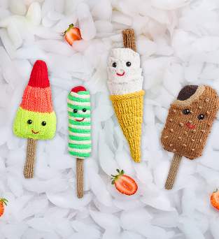Ice Creams and Lollies Toy Food Knitting Patterns: Part One Knitting Pattern