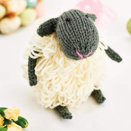 Loop Stitch Sheep Toy Knitting Pattern