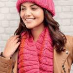 Quick Cabled Hat & Cowl Knitting Pattern
