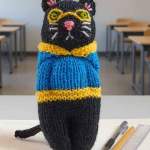 Lucky Black Cat Comfort Doll | Toy Knitting Pattern Knitting Pattern