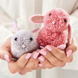 Pom Pom Bunnies Knitting Pattern