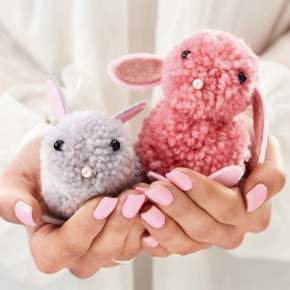 Pom Pom Bunnies Knitting Pattern