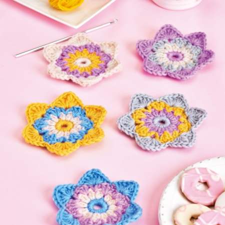 Floral Coasters crochet Pattern