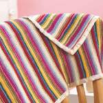 Rainbow Blanket Set Knitting Pattern Knitting Pattern