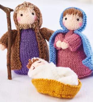 Classic Christmas Nativity Knitalong | Part Two - Joseph & Jesus Knitting Pattern