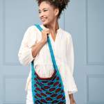 Medallion Stitch Shoulder Bag Knitting Pattern