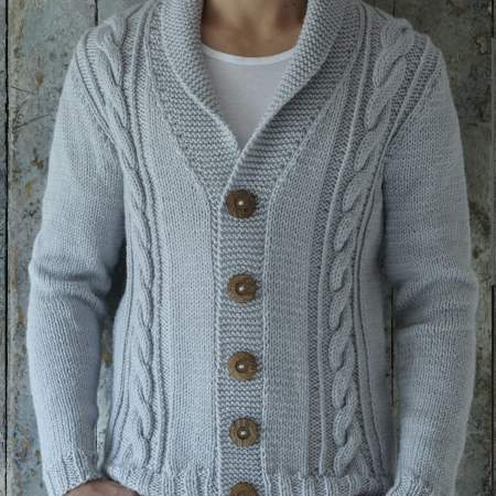 Men’s Cable Jacket Knitting Pattern