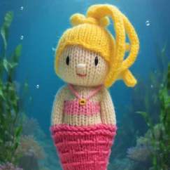 Easy Mermaid Comfort Doll | Toy Knitting Pattern Knitting Pattern