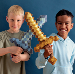 Official Minecraft Diamond Sword Crochet Pattern Knitting Pattern