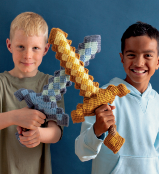 Official Minecraft Diamond Sword Crochet Pattern Knitting Pattern