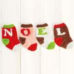 Personalised Christmas Stockings with Alphabet Charts Knitting Pattern
