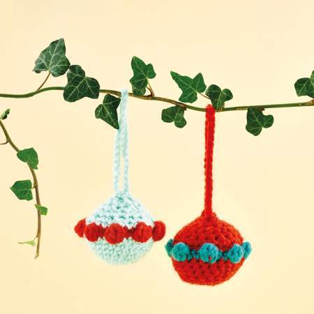 Mini Christmas Baubles crochet Pattern
