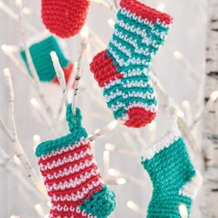 Mini Christmas Stockings crochet Pattern