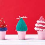 Mini Christmas Trees Knitting Pattern