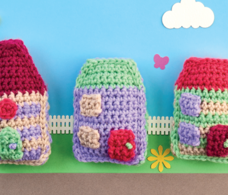 Mini Houses crochet Pattern