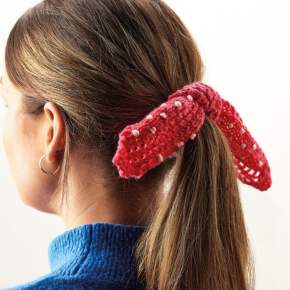 Mini Hair Scarves Knitting Pattern