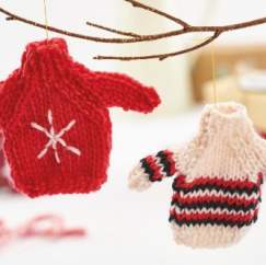 Mini Christmas Jumpers Knitting Pattern