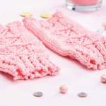 Fingerless Lace Mittens Knitting Pattern