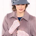 Fingerless Lace Mittens Knitting Pattern