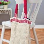 Mock Cable Eco Shopping Bag Knitting Pattern