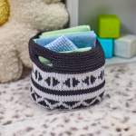 Monochrome Baby Knit-Along: Part One - Toy Basket Knitting Pattern