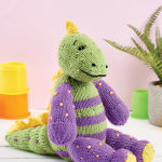 Monty the Dinosaur Toy Knitting Pattern Knitting Pattern