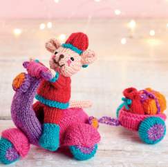 Motor Mouse Mike Christmas Toy Knitting Pattern Knitting Pattern