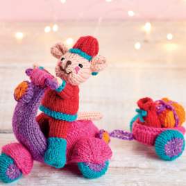 Motor Mouse Mike Christmas Toy Knitting Pattern Knitting Pattern