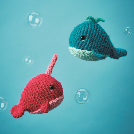 Narwhal & Whale crochet Pattern