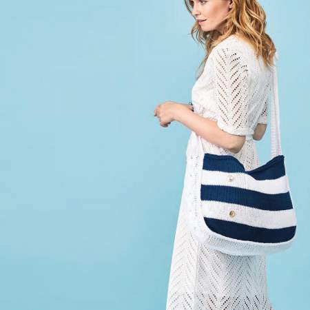Nautical Cable Bag Knitting Pattern