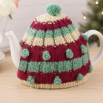 Remembrance Day Poppy Tea Cosy Set Knitting Pattern Knitting Pattern