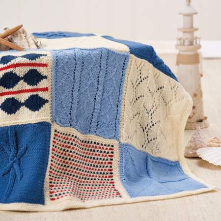 Nicely Nautical Knitalong Blanket Part One Knitting Pattern