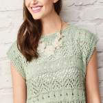 No-shaping Lace Top Knitting Pattern