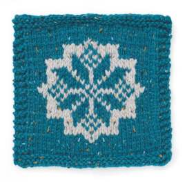 Northern Star Motif Square Knitting Pattern Knitting Pattern