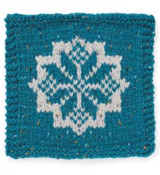 Northern Star Motif Square Knitting Pattern Knitting Pattern